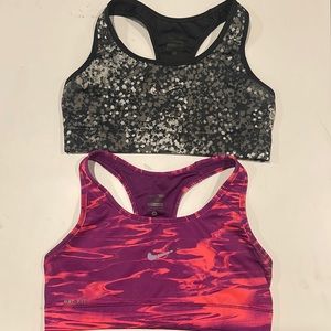 Set of 2 Nike sports bras